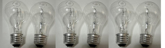GE 60watt crystal clear 6 light bulbs Dimmable Basic A19 Replacement Pack of 3