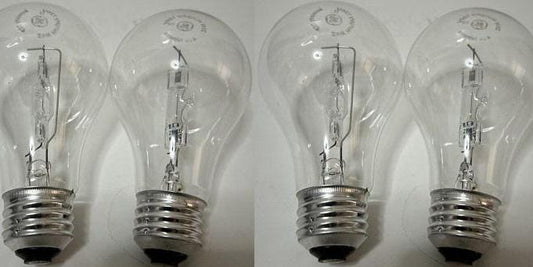 GE 60watt crystal clear 4 light bulbs Dimmable Basic A19 Replacement Pack of 2