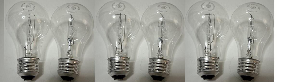 GE 40-Watt Crystal Clear Light Bulbs: Dimmable A19, 430 Lumens (6-Pack)