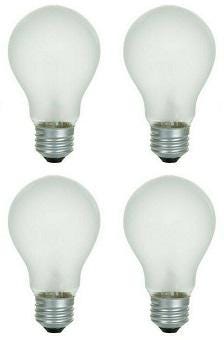 GE 40watt Soft White Light Bulbs: 490 Lumens Dimmable A19 E26 - 4 Pack
