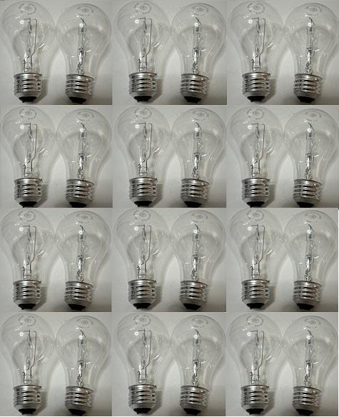 GE 60watt crystal clear 24 light bulbs Dimmable Basic A19 Replacement Pack of 12