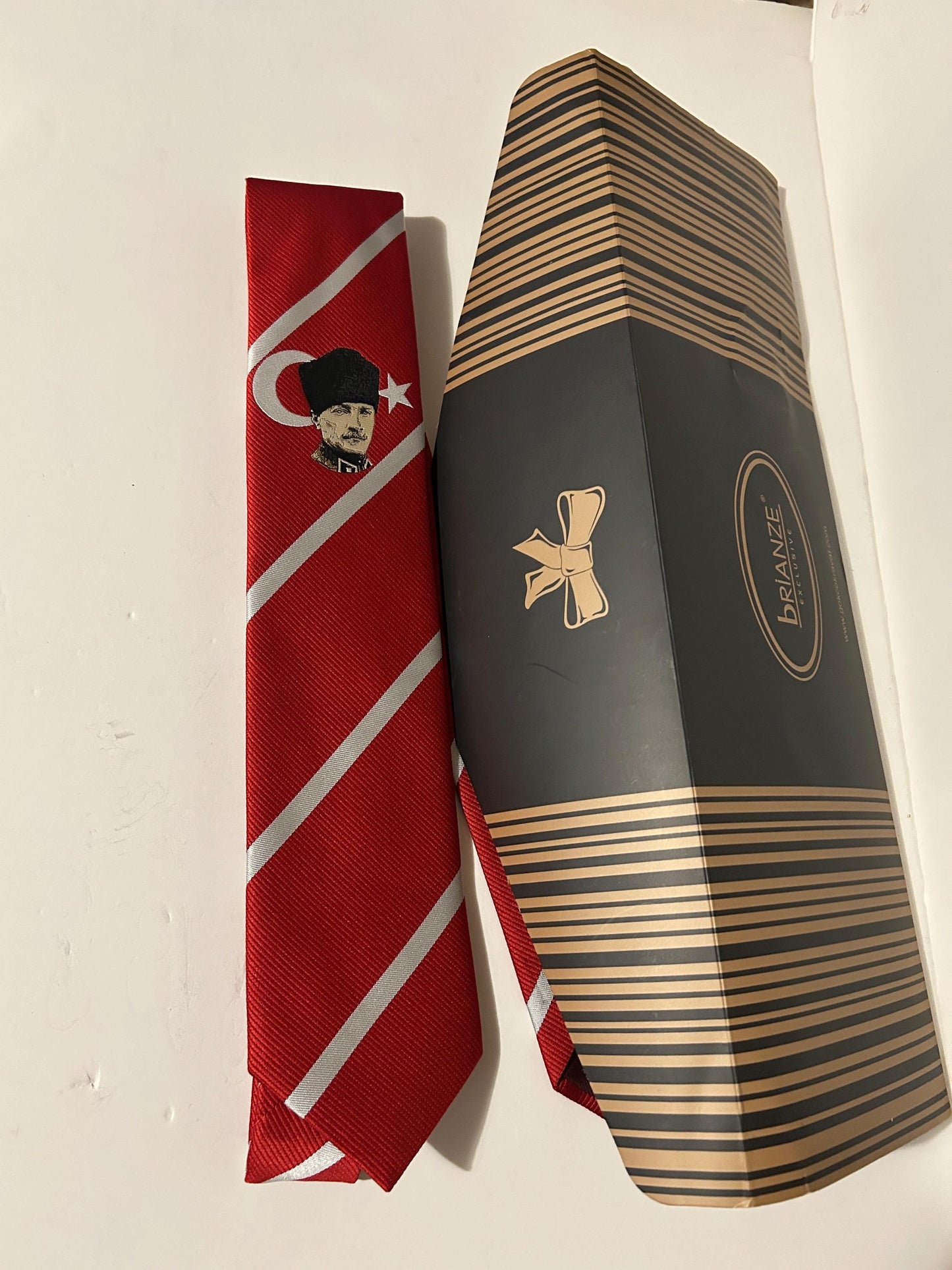 Ataturk Design Neckties Men Patriotic Neck Ties Gravati