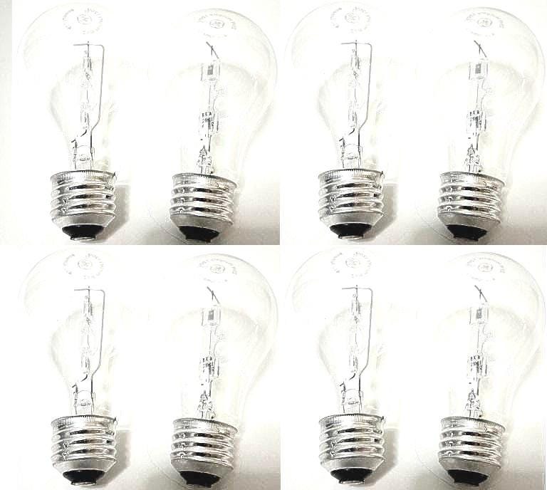 GE 60W A19 Crystal Clear Light Bulbs - 8 Pack