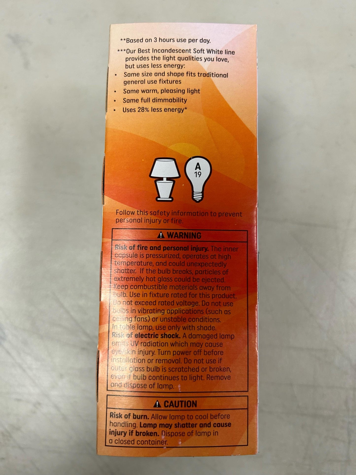 GE 40W Soft White Light Bulbs - 4 Pack - E26 Base