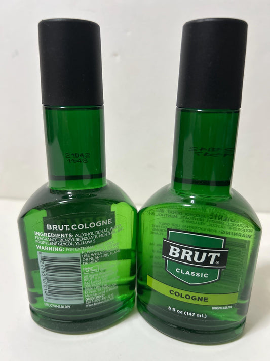 Brut Cologne original For men 5oz (174ml) Classic 2 Bottle Trusted Brand