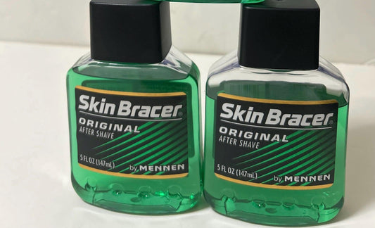 Classic Skin Bracer After Shave by Mennen: 5oz (Two-Bottle Set) Made in USA