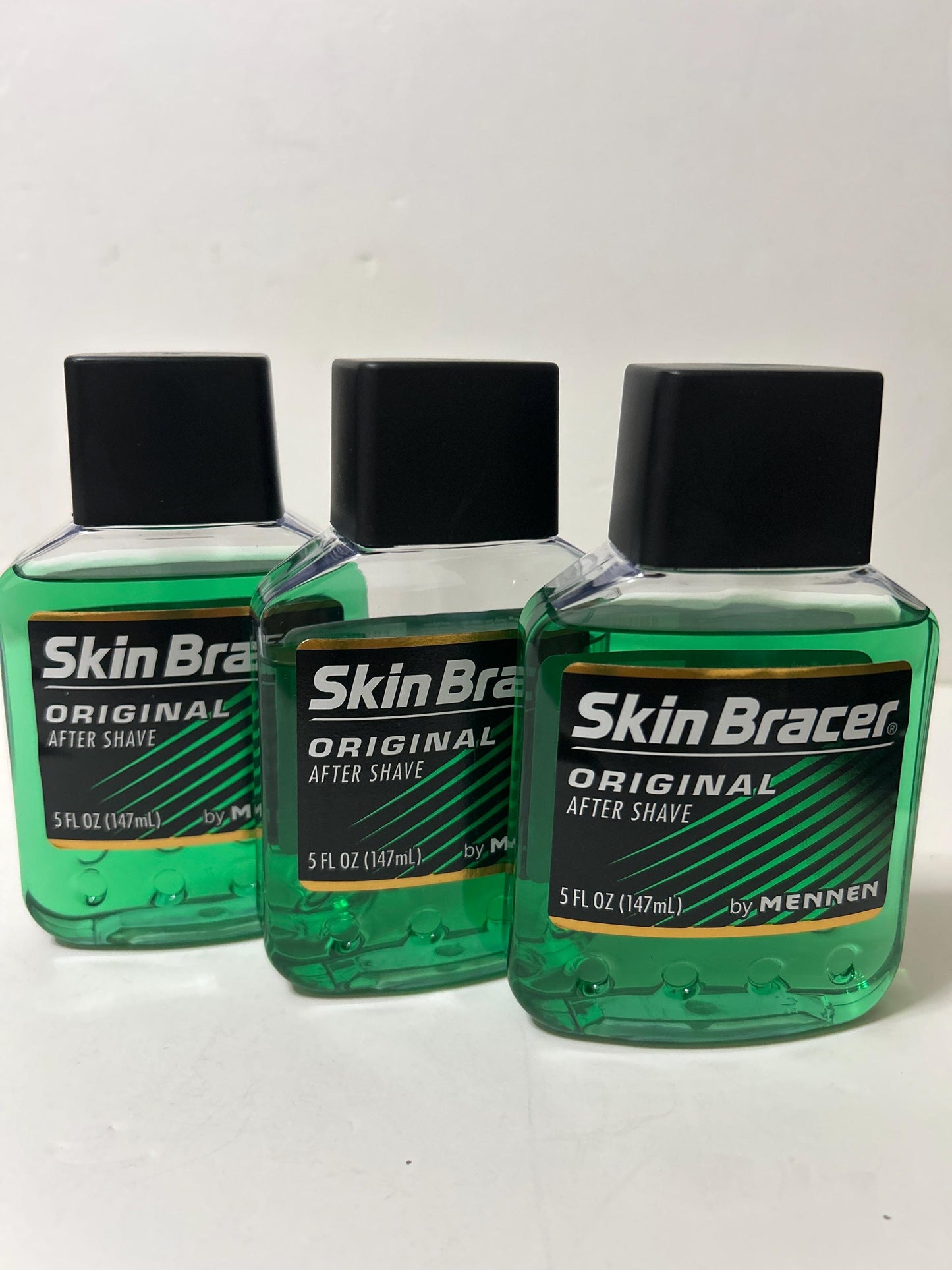 Skin Bracer original after shave For men 5oz (147ml) Classic 3 Bottle by Mennen Trusted Brand made in USA