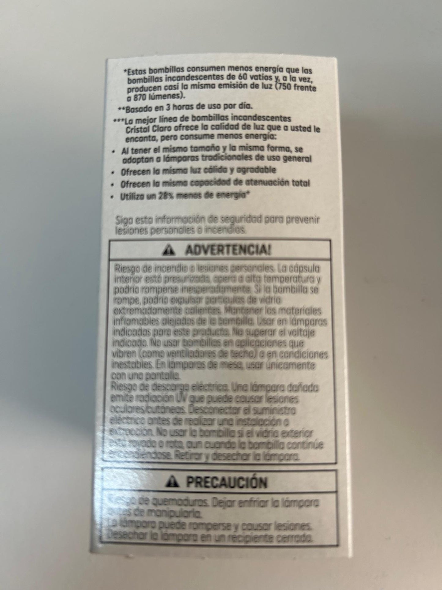 GE 60W Dimmable Crystal Clear Light Bulbs: E26 Base, A19 (2-Pack)