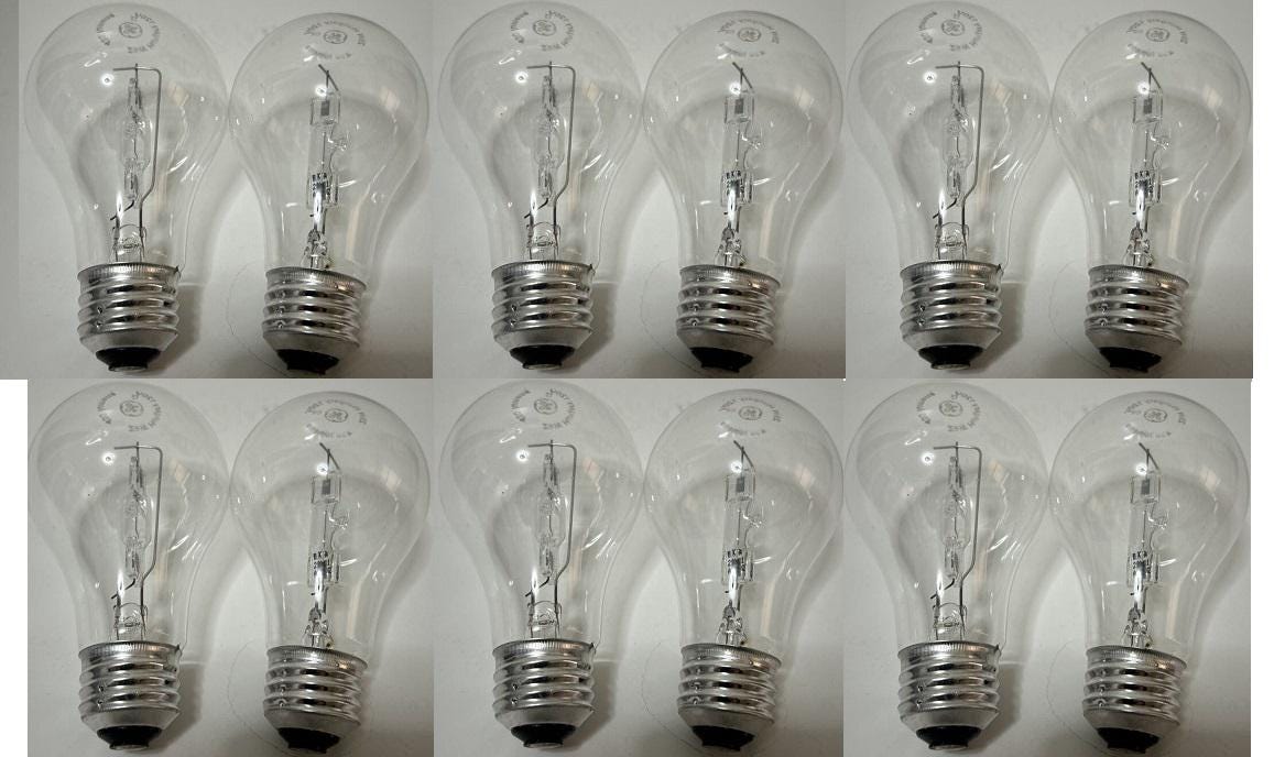 GE 40-Watt Dimmable Light Bulbs: Clear A19 E26, 430 Lumens