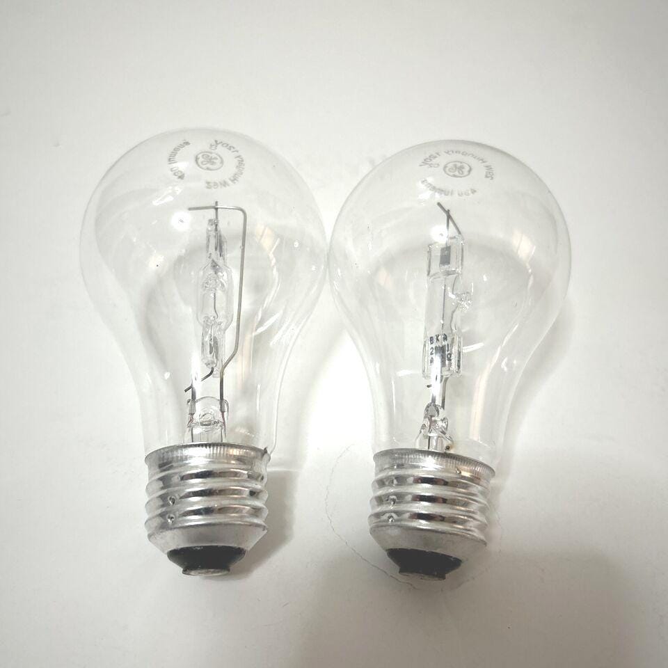 GE 60watt crystal clear 48 light bulbs Dimmable Basic A19 Replacement Pack of 24