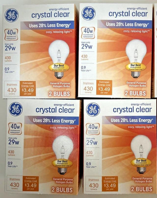 GE 40-Watt Dimmable Light Bulbs: Clear A19 E26, 430 Lumens