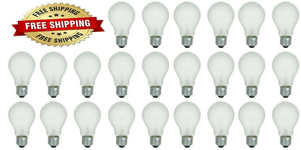 GE 40-Watt Soft White Light Bulbs: Dimmable A19 E26 - 24 Pack