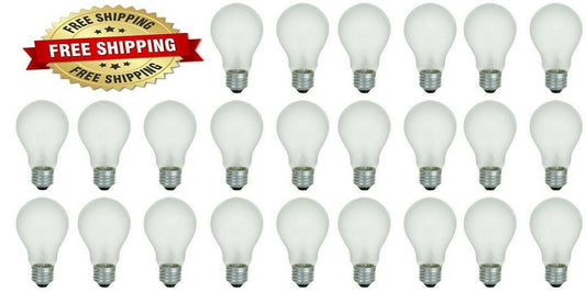 GE 40-Watt Soft White Light Bulbs: Dimmable A19 E26 - 24 Pack