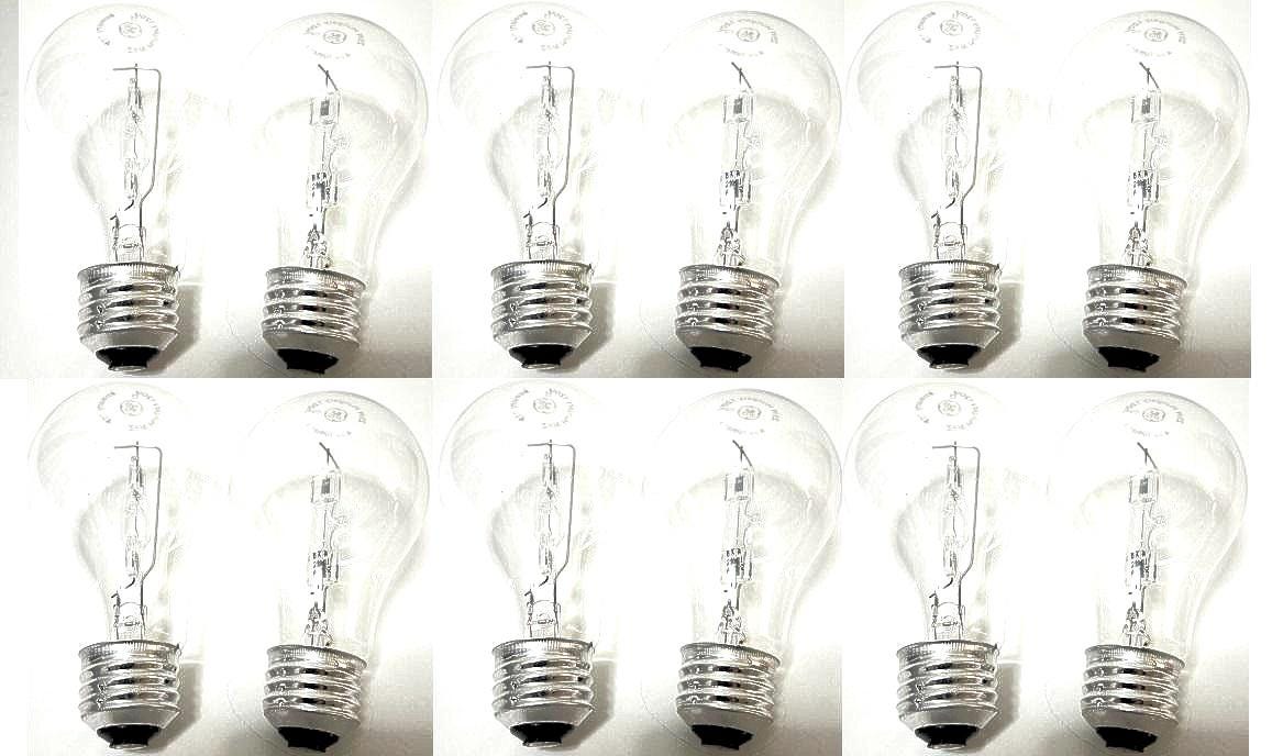 GE 60-Watt Clear Crystal Light Bulbs: A19 Dimmable, 6-Pack