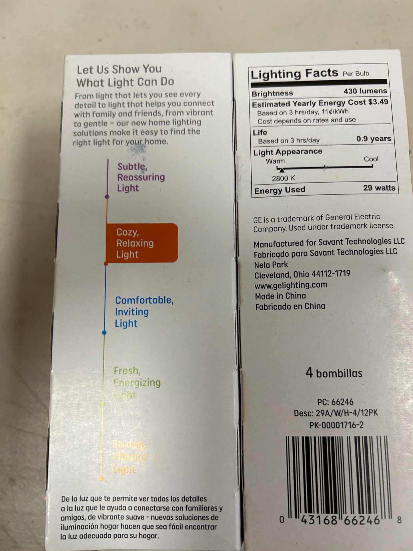 GE Soft White 40W A19 Dimmable Light Bulbs - 12 Pack