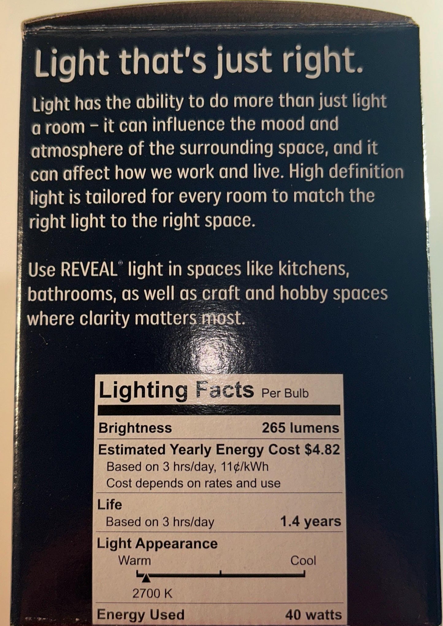 Frosted Globe Light Bulbs: GE Reveal 40W E26 Medium Base (3-Pack)