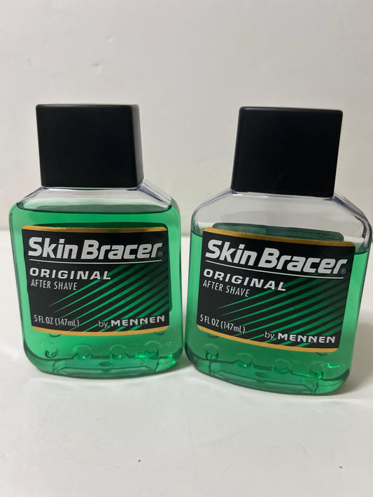 Classic Skin Bracer After Shave by Mennen: 5oz (Two-Bottle Set) Made in USA