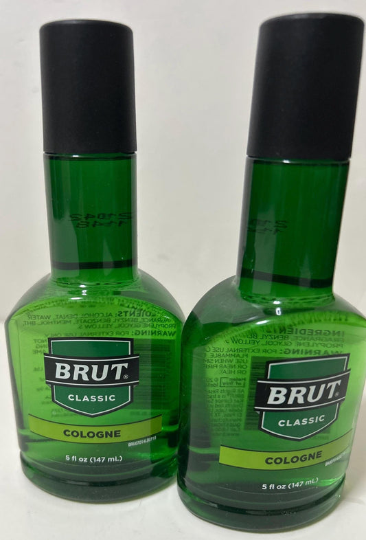 Brut Cologne original For men 5oz (174ml) Classic 2 Bottle Trusted Brand