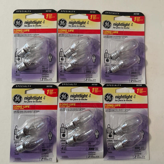 GE C7 4W Night Light Bulbs: Long Life Indicator Lights